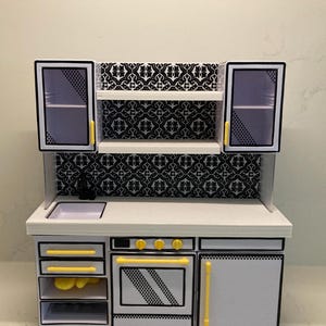 Mini verse kitchen backsplash/ mini verse accessories/ mini verse kitchen background