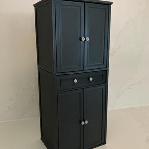 Miniature Kitchen Pantry/ Mini verse compatible / Barbie kitchen cabinet/ Mini verse kitchen furniture/ 1:6 scale