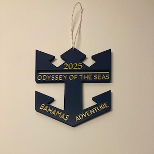 Royal Caribbean cruise ornament/ personalized cruise ornament/ keepsake ornament/ family cruise/ family vacation