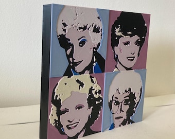Golden Girls Pop Art: 3D Printed Tabletop Decor/all shipments to the USA are tariff & duties prepaid