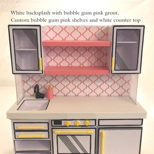 Mini verse kitchen backsplash/ mini verse accessories/ mini verse kitchen background