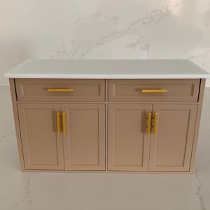 Miniature Kitchen Island / Mini verse kitchen island/ Dollhouse furniture/Mini verse furniture 3d printed/ 1:6 scale