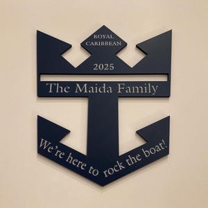 Personalized Royal Caribbean Cruise door magnet/  Cruise door decorations/   Family cruise vacations