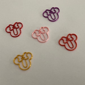 Ensembles de trombones mickey mouse/ trombones pour agenda/cadeaux pour enseignant/cadeau pour collègues/marqueur de page/bas de Noël/cadeaux d'extension de poisson/inspiration Disney