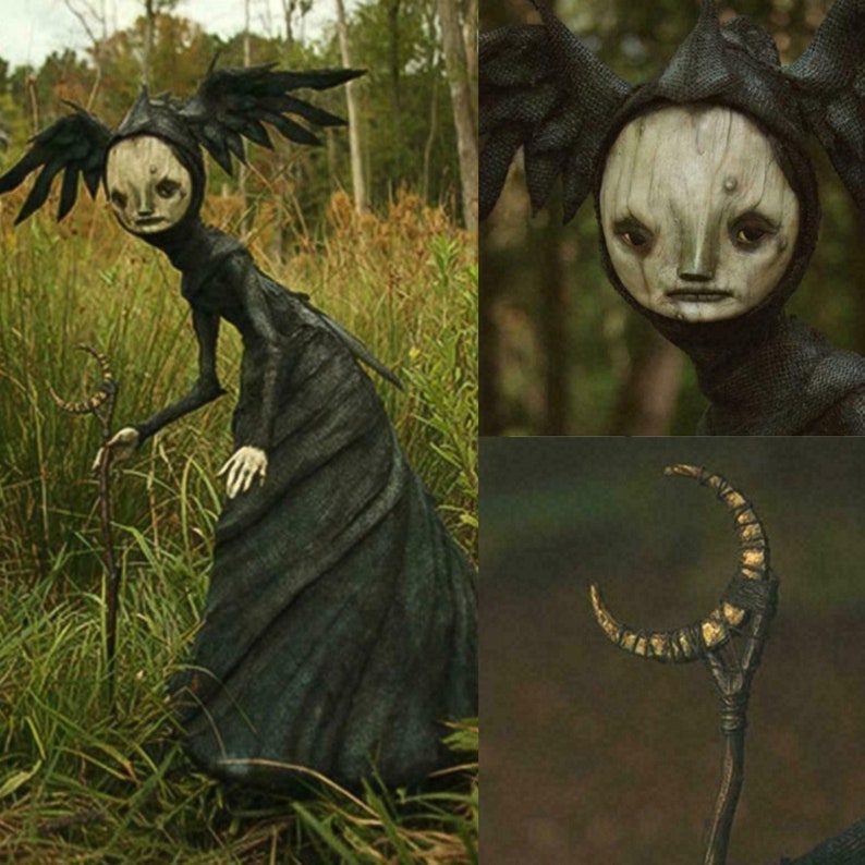 Halloween Witch Figurine Statue Resin Creepy Witch Sculptures Etsy