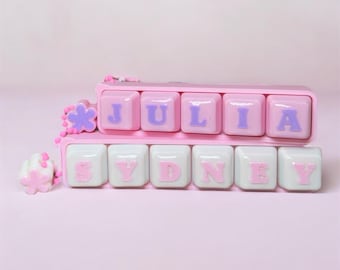 Custom Name Keyboard Clicker Keychain – Custom Fidget Toy, Stress Relief