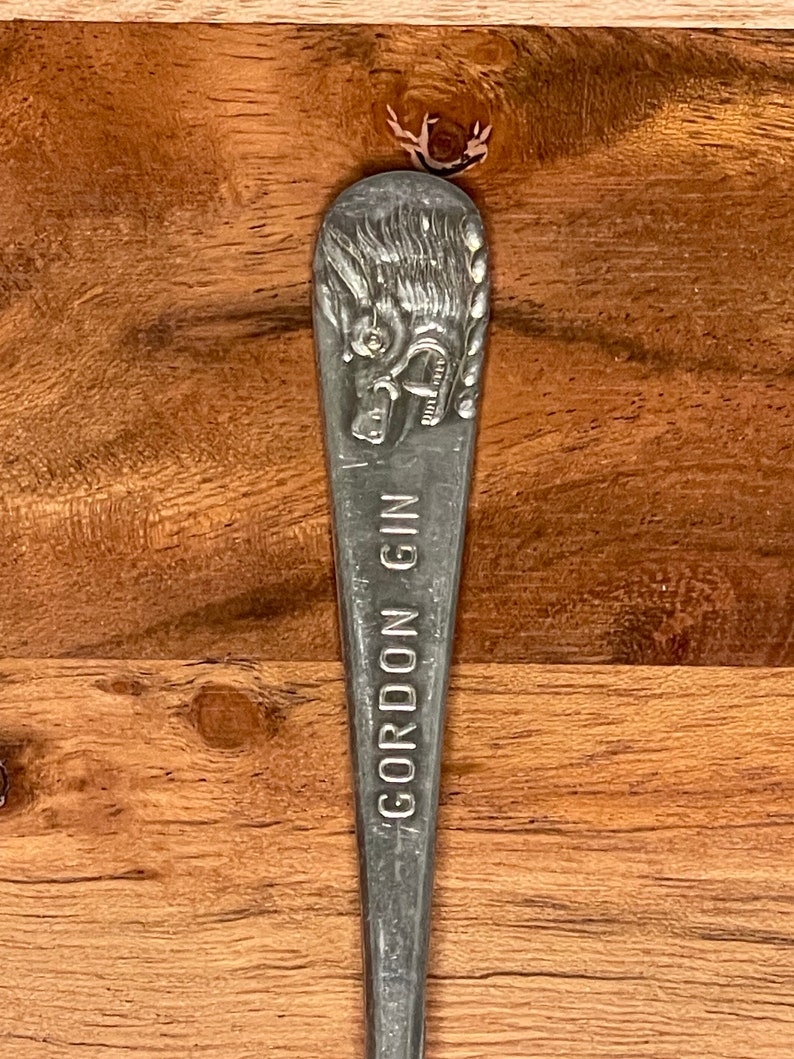 Vintage Gordon Gin 8 Long Spoon Etsy
