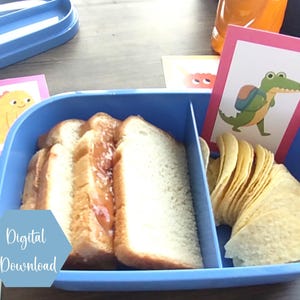 Wydrukowane notatki do pudełka na lunch dla przedszkolaków i przedszkolaków, notatki z powrotu do szkoły, pakiet notatek do pudełka na lunch, notatki do pudełka na lunch, natychmiastowe pobieranie, zabawa