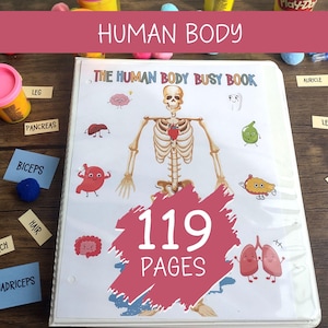Anatomy Quiet Book Toddler Busy Book All About Me Busy Book Body Parts Preschool Science Human Anatomy Preschool Curriculum Playdough Mats