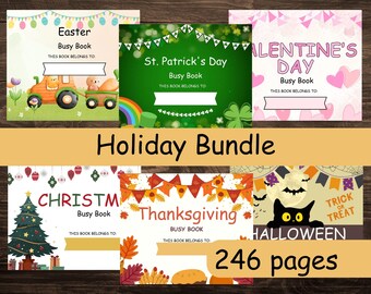 Holiday Busy Book Bundle | Preschool Learning Activities (PDF)