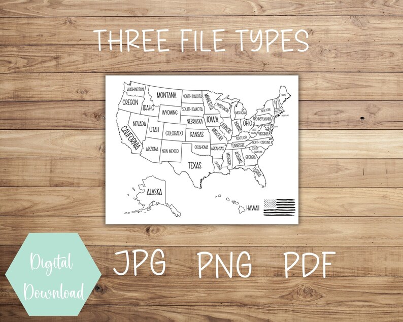 United States Map Printable US - Il 794xN.5136315815 3766 