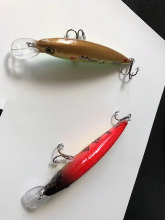 4.5'' Personalized Lures Unique Fishing Gifts for Weddings and