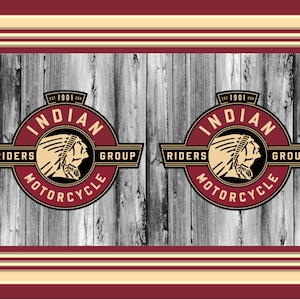 Indian Motorrad 20 Unzen Skinny / Gerade Tumbler Wrap - PNG, JPG, Sublimation