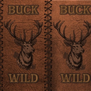 Buck Wild 20oz Skinny/Straight Tumbler Wrap - PNG, Sublimation