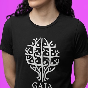 Gaia Graphic Tee, Mother Earth Goddess Tee, Celebrate Women T-Shirt, Greek Mythology Tee