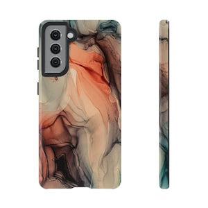 Galaxy Tough Phone Case Earth Tones, Galaxy Multicolored Phone Case, Stylish Galay Phone Cover, Custom Mobile