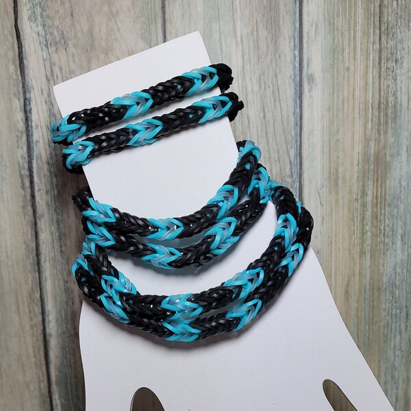 Electric Blue Rubber band Bracelets!