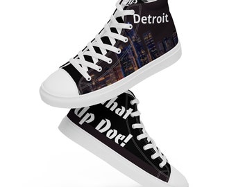 What Up Doe! Men’s Women's High Top Canvas Casual Shoes