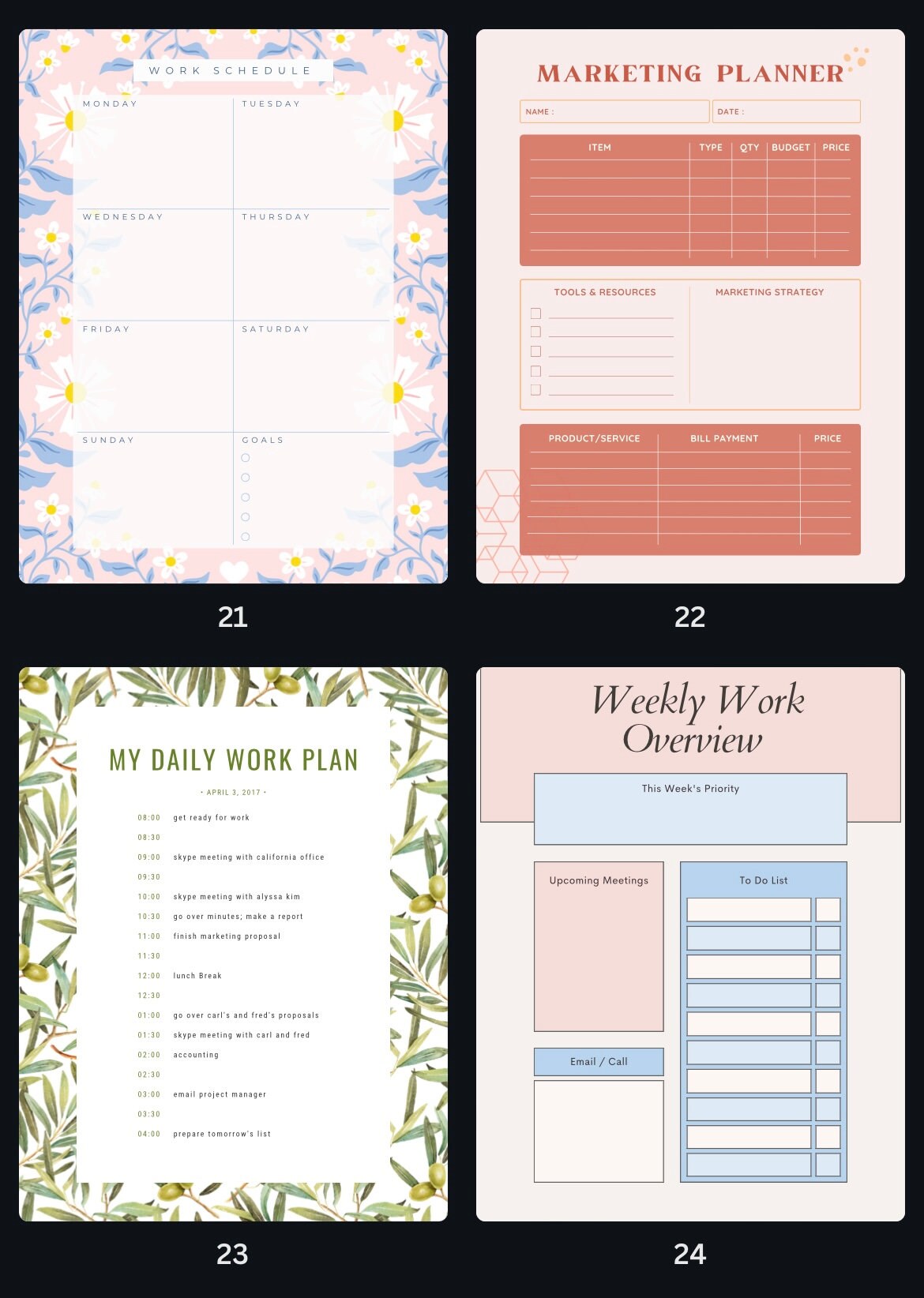 Digital Planner / Printable or Fillable / Instant Download - Etsy