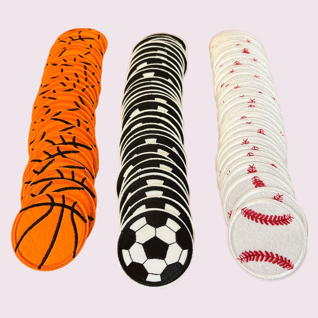 2.2 Inch Embroidered Sports Patch / Baseball Patch / Soccer Ball Patch ...