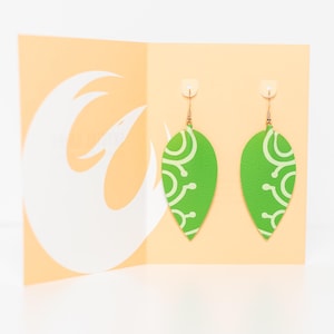 Hera Syndulla Inspired Cosplay Faux Leather Hypoallergenic Earrings