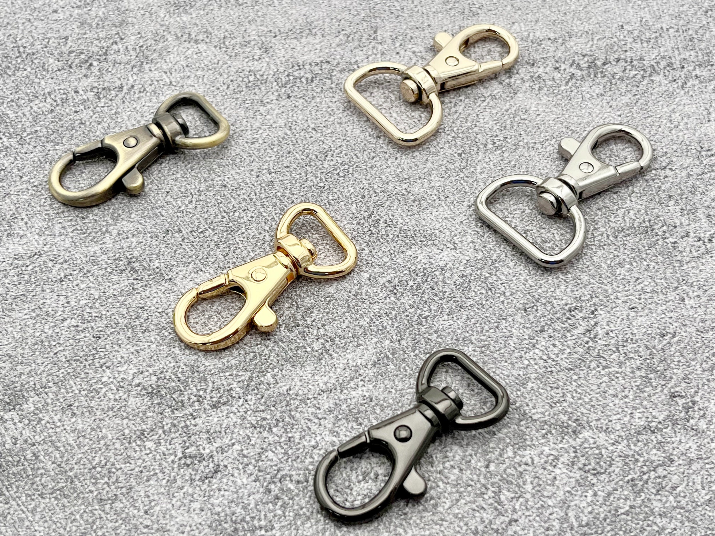 Swivel Clips - 1-Inch - 25mm - Lobster Clasp - Swivel Hooks - Bag Hardware  - Strap Hooks - Strap Clips - 2 Minutes 2 Stitch