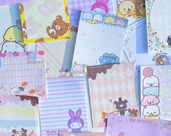 Lote de hojas de notas Kawaii (25-50 hojas), Papelería,