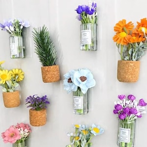 Floral Fridge Magnet Air Freshener | Essential Oil Diffuser | Gift for Her |Cute Kitchen Decor | Office Magnet | Calnder Accessory |