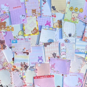 Kawaii memo sheet lot (25-50 sheets)