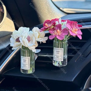 Flower Car Air Freshener, Diffuser, Refillable, Eco Friendly, Gift , Car Accessories