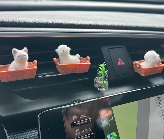 Car Diffuser with Mini Pet Design – Cute Essential Oil Air Freshener, Animal Car Accessory, Gift for Pet Lovers