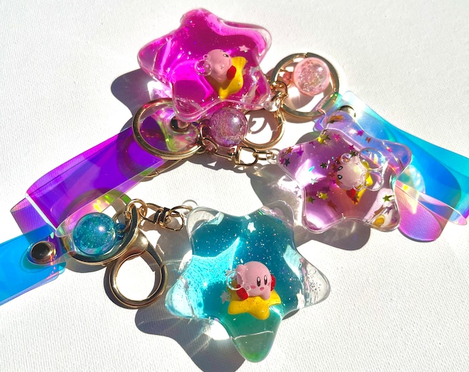 Kirby Water Baby Keychains Etsy