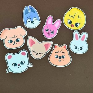 Stray Kids SKZOO Stickers | 2 Inch Vinyl Kpop Stickers for Laptop, Water Bottle, Journal, Scrapbook | Cute Stray Kids Fan Merch Gift