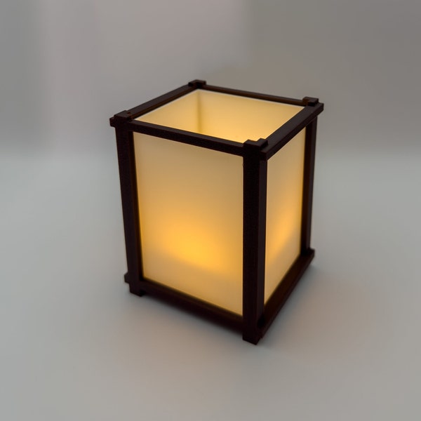Handcrafted Shoji Lantern: Create a Tranquil Ambience with Tea Light Glow