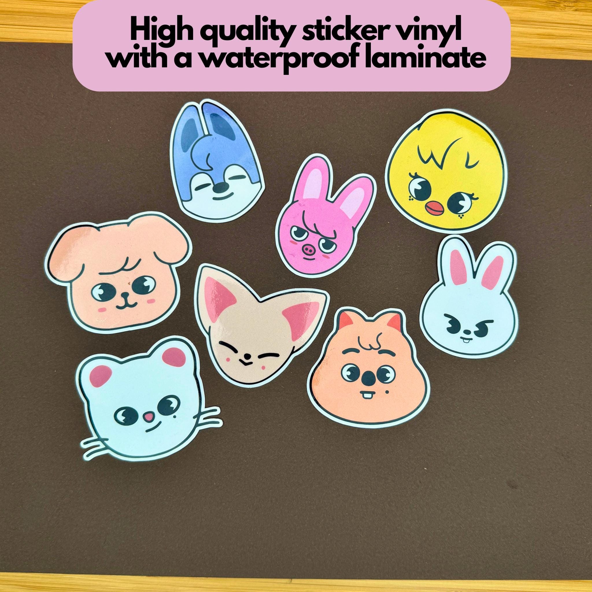 Stray Kids SKZOO Vinyl Stickers - Cute Kpop Decals for Laptop