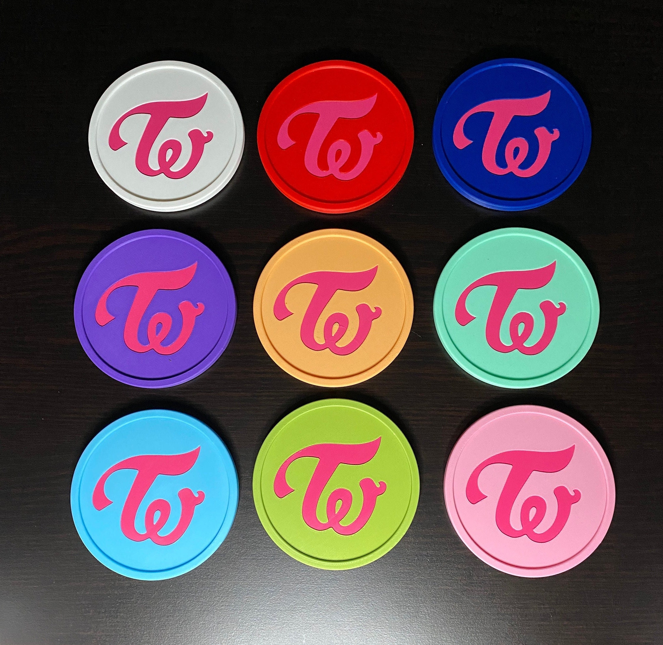 TWICE Themed Drink Coasters - Elevate Your Sipping Experience