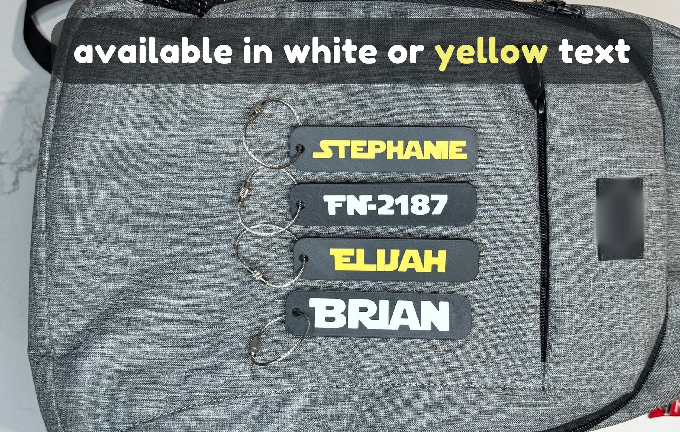 Personalized Keychain, Backpack Tags, Kids Name Tags, Lunch Box ...