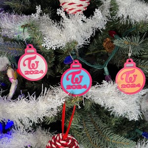 TWICE Christmas 2024 Ornament Keychain