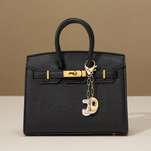 Llavero personalizado con letra de burbuja - Accesorio para bolso, mochila y regalo - Llavero con inicial