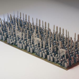 White Tree Spearmen (10mm Warmaster)