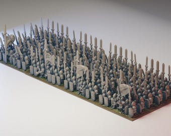 White Tree Spearmen (10mm Warmaster)
