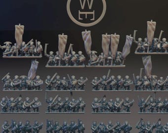 White Hand Khoru-kai Swordsman (10mm Warmaster)