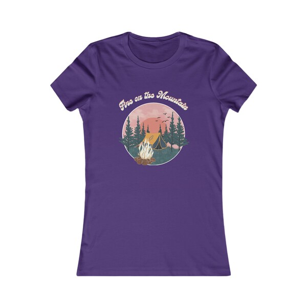 Radiant Rhythms: Women's Favorite Tee "Fire on the Mountain" Embrace the Grateful Dead vibes!" Soft and comfortable