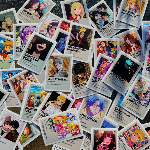 ANIME POSTER STICKERS 51100assorted Anime Stickers Japanese Etsy