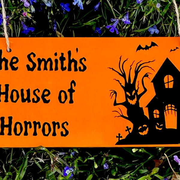 Haunted House Sign Etsy UK
