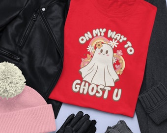 On My Way to Ghost You. Funny T-shirt, a Gift for Girls,  Funny Present For Friends. Funny Saying Shirt, Smartass Shirt, Dark Humor Shirt