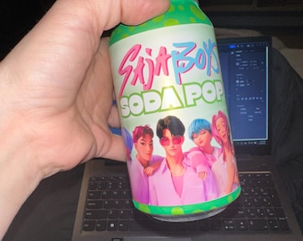 etiquetas de refrescos Kpop