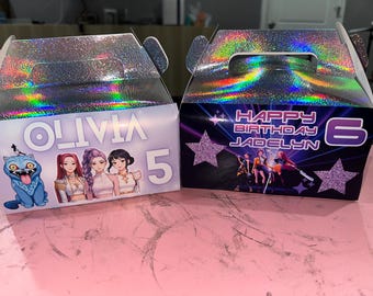 Caja de fiesta de cumpleaños de cazadores de demonios del Kpop