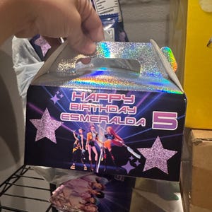 Kpop demon hunters birthday party box image 3