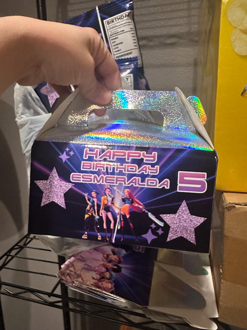 Kpop demon hunters birthday party box image 3